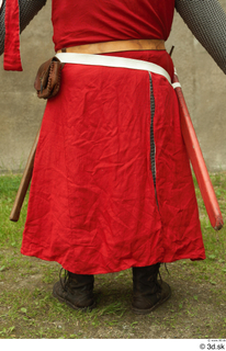  Photos Medieval Knight in mail armor 10 Medieval clothing bag lower body red gambeson 0002.jpg